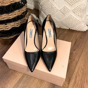 Black Prada Capretto Pump